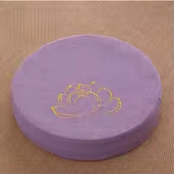 Plum linen meditation cushion